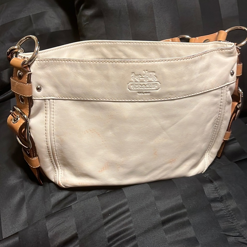 White Coach medium handbag